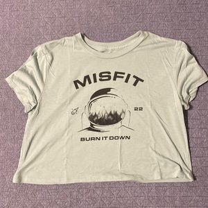 Misfit/Sharpen the Axe Crop Shirt